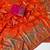 orange jaqurad all over jaal border with dola pashmina silk saree