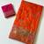 orange jaqurad all over jaal border with dola pashmina silk saree