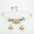gold plated green choker set