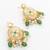 gold plated green choker set