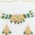 gold plated green choker set
