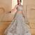 Light Grey Net Zari Embroidered Sequins Beads Lehenga Wedding Wear For Women's
