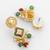 gold plated multicolor pearl necklace set