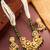 gold plated multicolor pearl necklace set