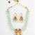 mint green pearl necklace set