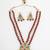 ruby pearl long necklace set