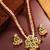 ruby pearl long necklace set