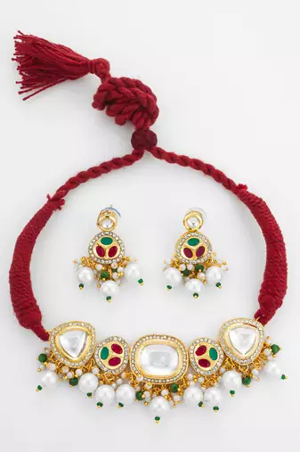 traditional kundan choker set