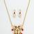 ruby kundan pendant necklace set