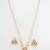 gold plated pink pearl necklace set