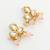 gold plated pink pearl necklace set