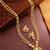 gold plated pink pearl necklace set