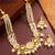 gold plated pearl choker set