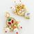 gold plated red green choker set