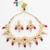 gold plated floral kundan necklace set