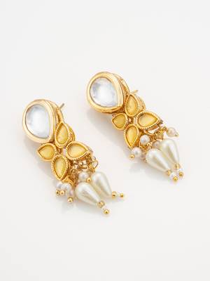 gold plated pearl layered necklace set 2