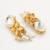 gold plated pearl layered necklace set