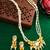 gold plated pearl layered necklace set