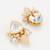 peach kundan necklace set