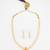 gold plated pearl necklace set