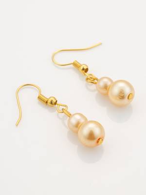 gold plated pearl necklace set 2