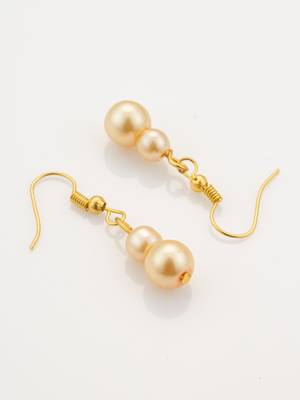 gold plated pearl necklace set 3