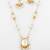 gold plated pearl kundan set