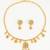 gold plated teardrop necklace set