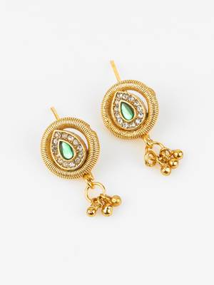 gold plated teardrop necklace set 3