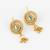 gold plated teardrop necklace set