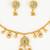gold plated teardrop necklace set