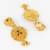 gold plated temple necklace set