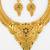 gold plated temple necklace set