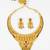 gold plated temple necklace set