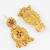 gold plated temple necklace set