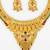 gold plated temple necklace set