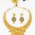 gold plated temple necklace set