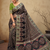 black jungal flowers jaal with beautiful kasmiri pasmina silk saree