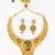 gold plated temple necklace set
