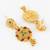 gold plated temple necklace set