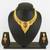 gold plated temple necklace set
