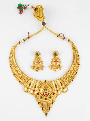 south indian temple necklace set 2