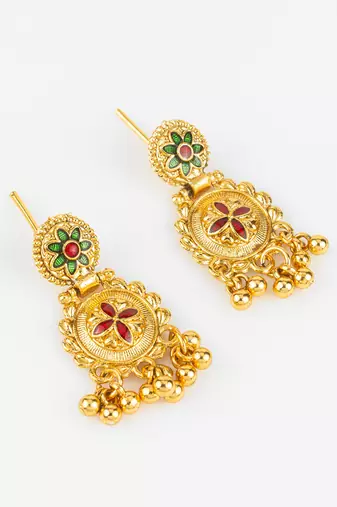 south indian temple necklace set