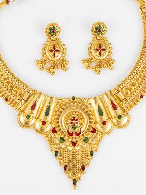 south indian temple necklace set 5