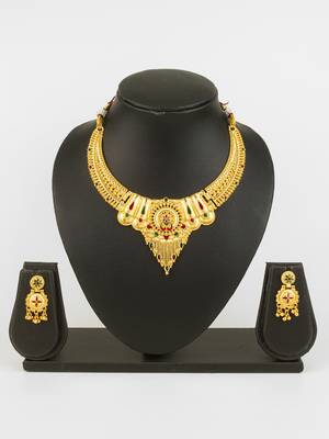 south indian temple necklace set 1