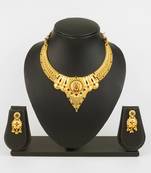 south indian temple necklace set