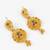 gold plated kemp stone necklace set