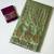 parrot green jungal flowers jaal with beautiful kasmiri pasmina silk saree