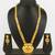 gold plated kemp stone necklace set