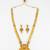 gold plated kemp stone necklace set